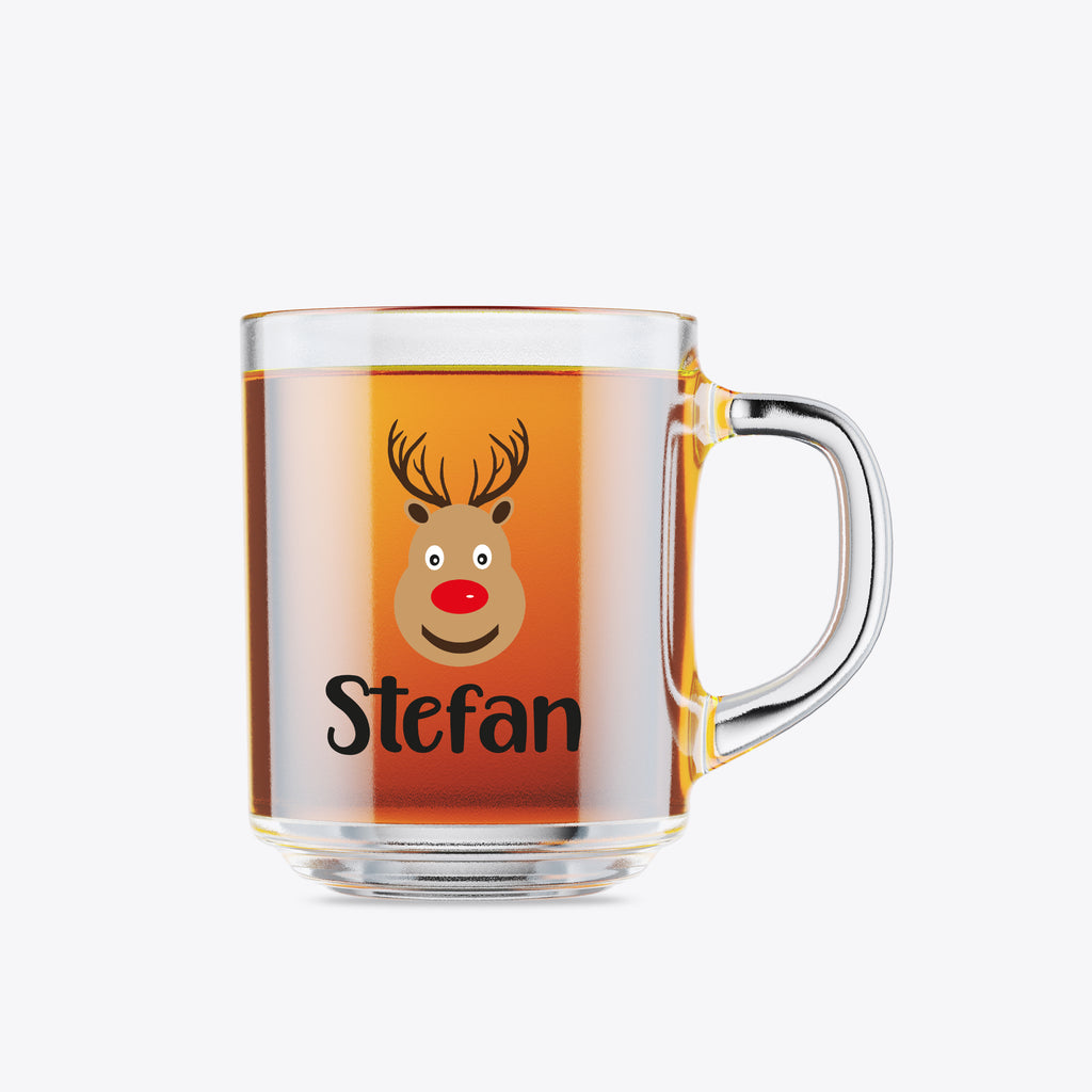 Personalised Reindeer Christmas Mug