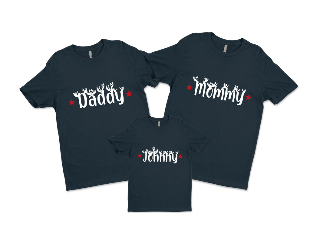 Personalised matching family christmas shirt