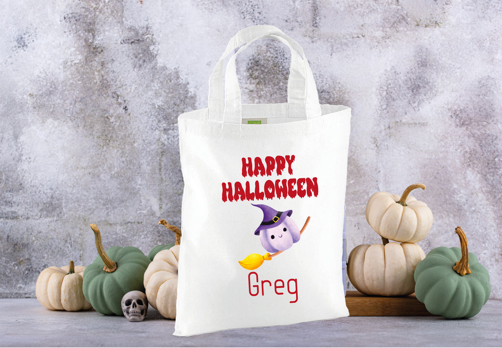 Personalised Happy Halloween Trick or treat bag