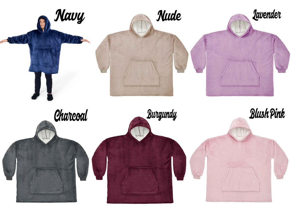 Oversized Hoodie Blanket in different colours