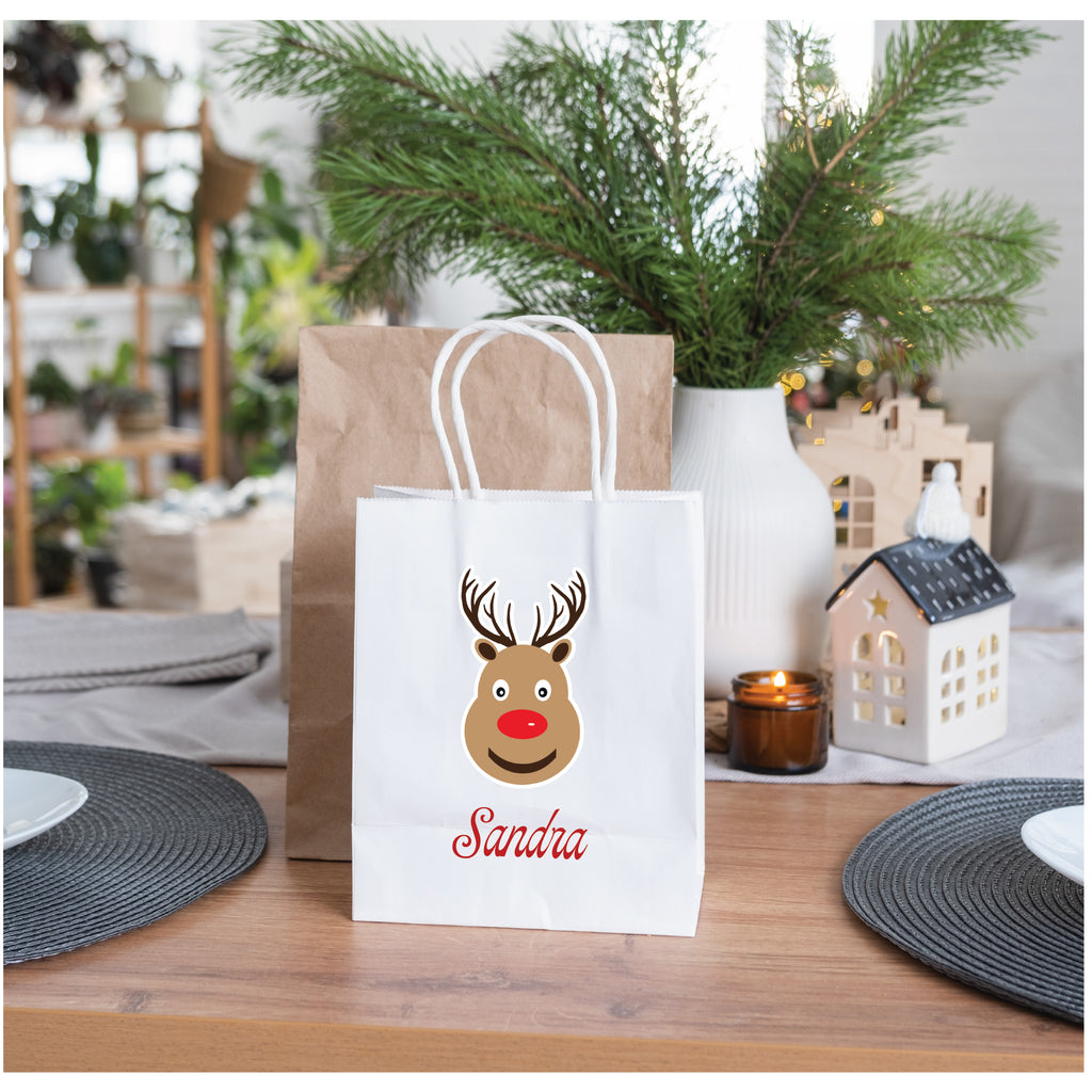 Christmas Gift Bag Personalised with name