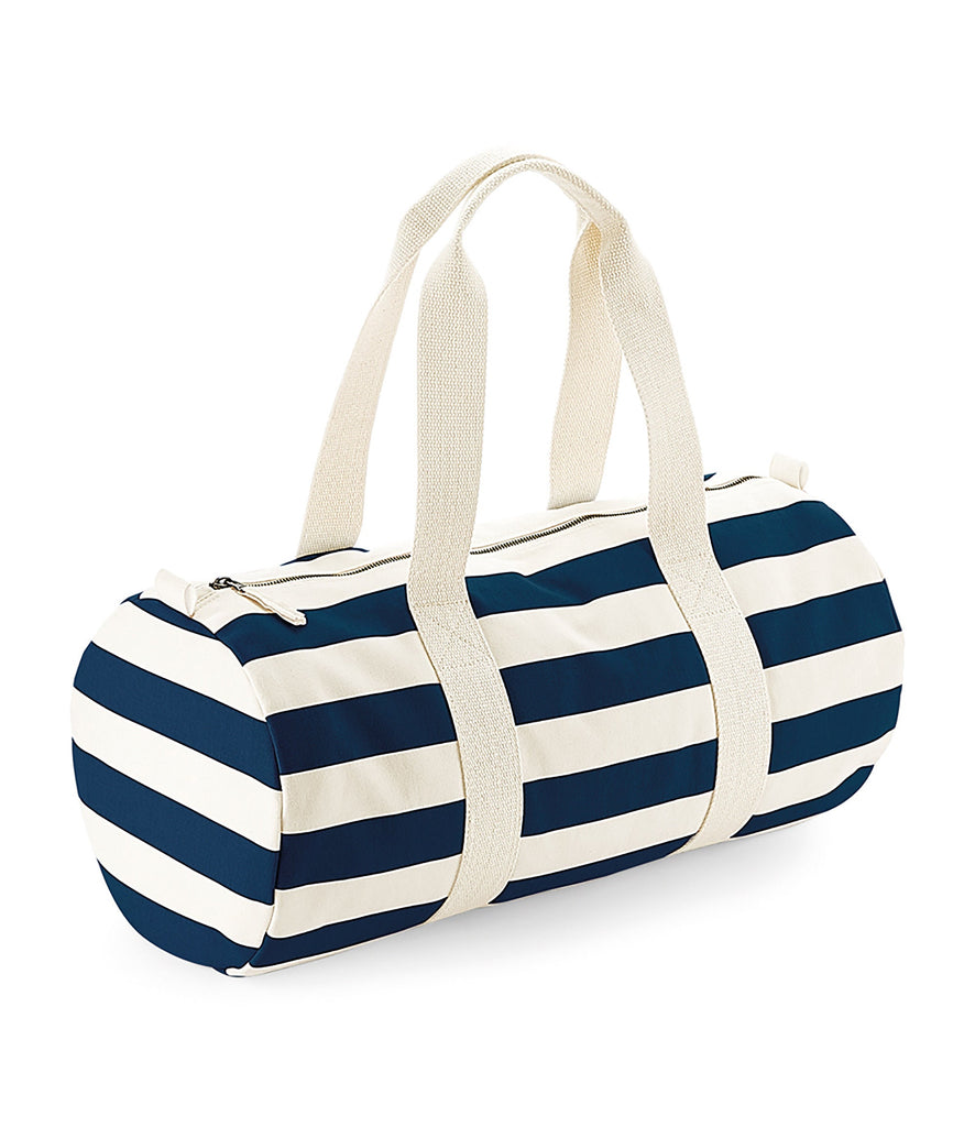 Personalised nautical navy overnight weekender bag